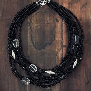 Silpada 16" ladies beaded and sterling necklace